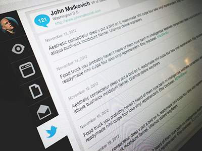 Integrated Twitter Feed