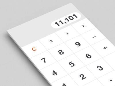 Calculator w/ extended functions by John Menard on Dribbble