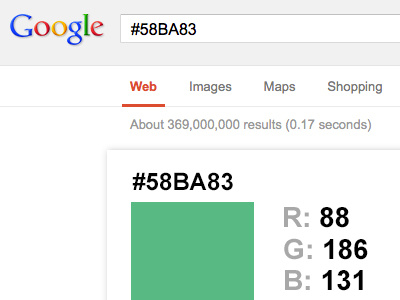 Google Hex value search results color concept google google search results hex idea lookup search web