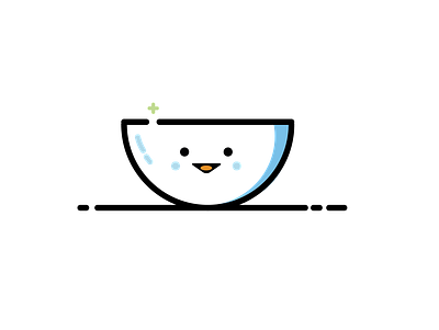 Bowl icon illustration illustrator logo vector