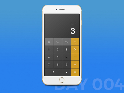 #004 - Calculator dailyui