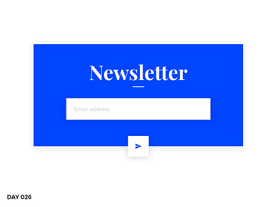 #026 - Subscribe dailyui newsletter subscribe ui ux