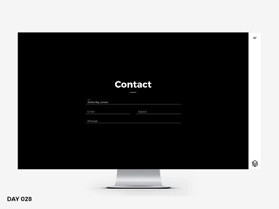 #028 - Contact contact contact form dailyui design form ui ux