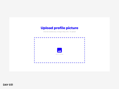 #031 – File Upload dailyui file upload image upload