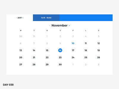 #038 – Calendar calendar dailyui ui ux