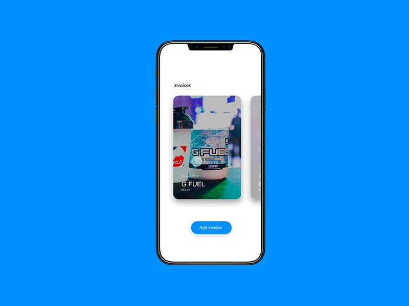 #046 – Invoice animation app dailyui invoice ui ux