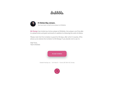 #078 – Pending Invitation dailyui dribbble email invitation pending redesign ui ux