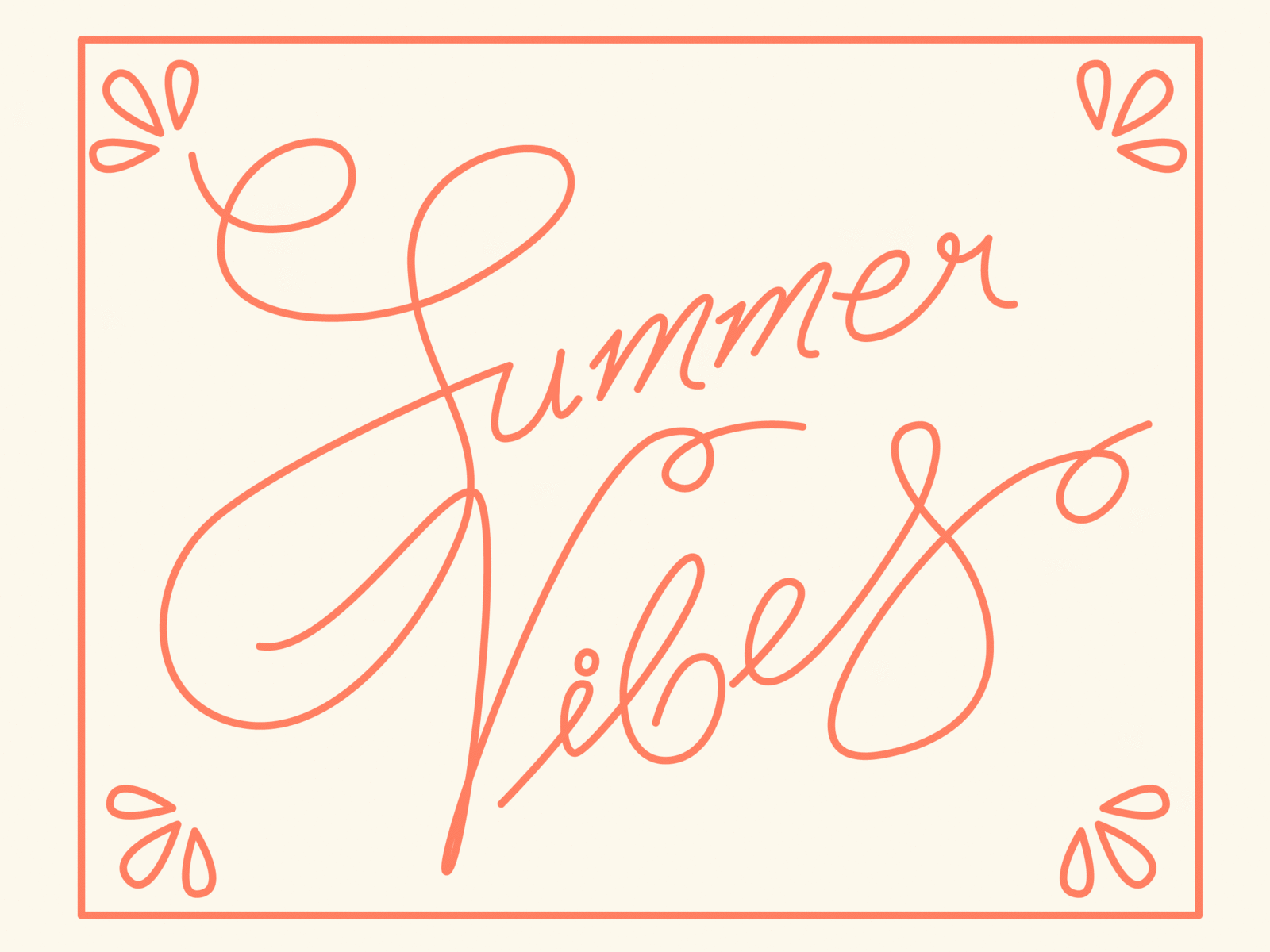 Summer Vibes adobe illustrator ilustration lettering summer type vector vibes