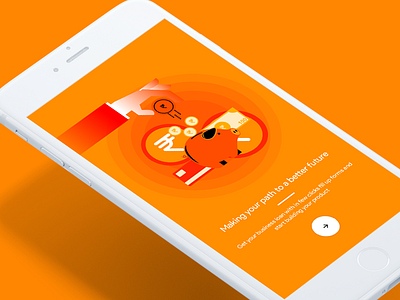 036 Ziploan on-boarding screen app screen business design dribbble illstration ios loan mobile on boarding ui ux