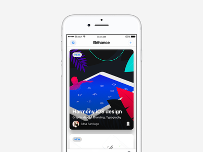 Behance iOS design! behance card design dribbble ios phone ui ux