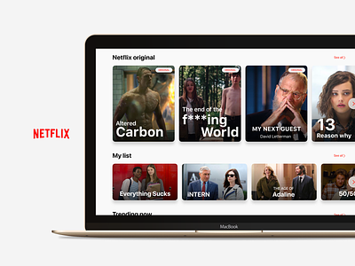 Netflix Design design ios movie netflix userexperience userinterface wireframe