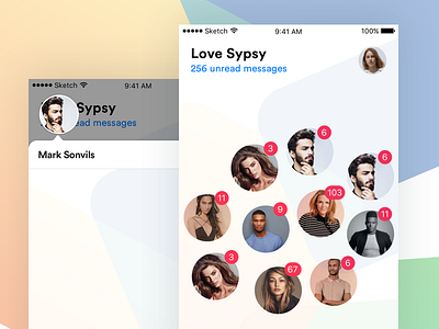 New Chat Interface behance chat. design dribbble ios mockup ui userinterface ux