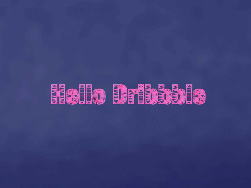 Hello Dribbble! animation debut dribbble first hello shot