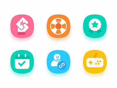 Icon set for work project