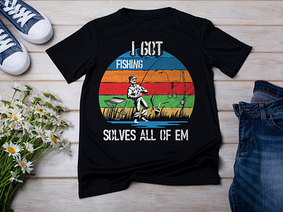 Fishing T shirt Design