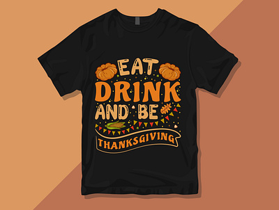 Thanksgiving typography T-shirt design print