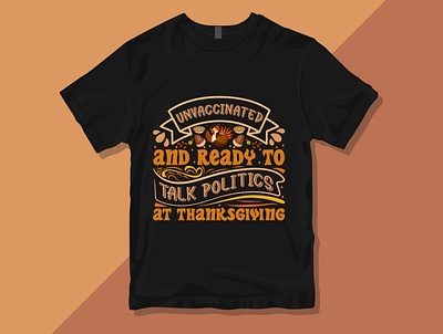 Thanksgiving typography T-shirt design print