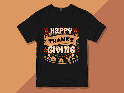 Thanksgiving typography T-shirt design