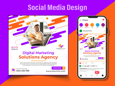 Marketing agency social media design