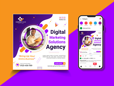 Digital Marketing social media Instagram post design