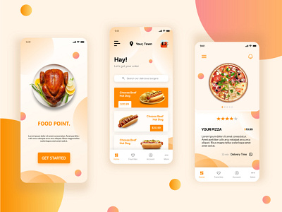 Fast Food Delivery Application UI Design banner burger app design fast food food apps instragram ui ui app ux