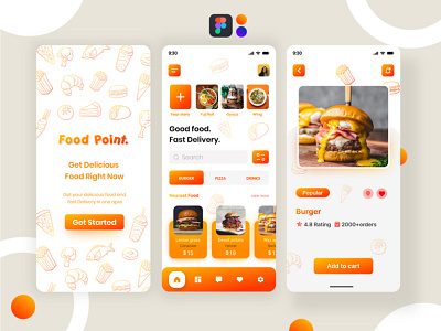 Fast Food Recipe Application UI Design fast food food apps food ui recipe ui design ui ui ux ux