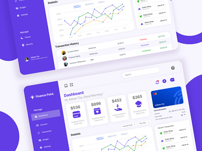 Financial Web Application Ui Design