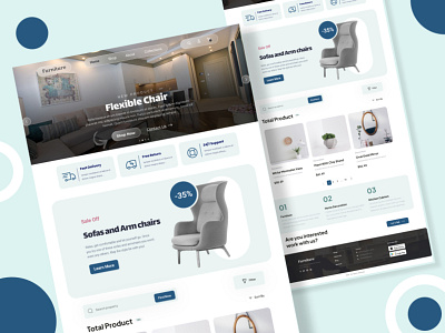 Furniture - Ecommerce Website Design Template design ecomarce furniture graphic design ui ui design ux web site web ui design website