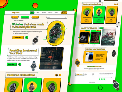 Product E-Commerce Website Landing page Ui Design apps design fashion furniture page design product ui design watch web landing web ui web ui ux website