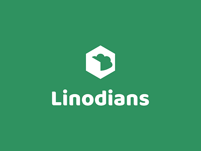 Linodians Logo (Linode Fan Site) branding cloud community fan art green hexagon linode logo servers