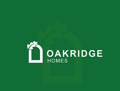 OAKRIDGE Homes | Logo brand identity branding design home illustration logo logomark logos logotype oak