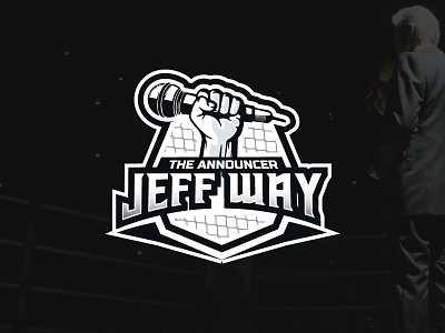 The Announcer Jeff Way boxer brand branding icon brand identity branding illustration logo mark logomark logos logotype mark vector wrestling
