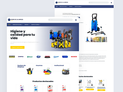 Ecommerce: Centro de la Limpieza design ecommerce graphic design illustration ui ux web design wordpress