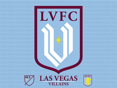 Las Vegas Villains Football Club | MLS Concept aston villa badge crest football las vegas major league soccer mls nevada soccer villains