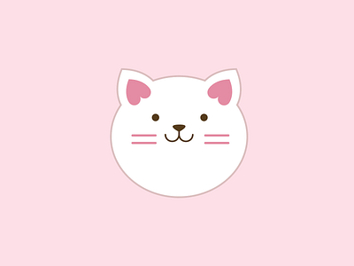 Cat face Icon app design flat icon illustration logo minimal ui vector web