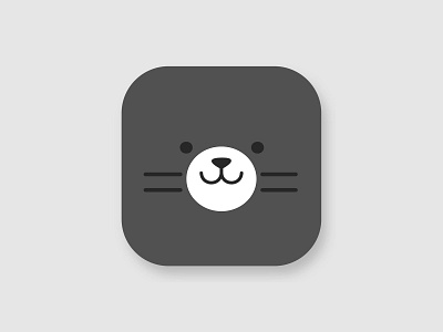 Cat face app icon app branding design flat icon illustration illustrator logo minimal vector