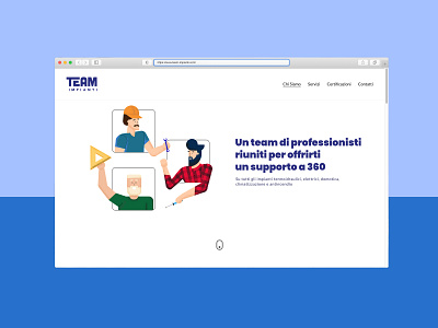 Team Impianti | Web design characters design graphic design illustration web design
