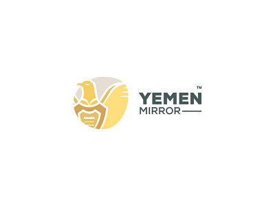 YEMEN MIRROR logo arab arab world arabic branding news website yemen mirror yemen news yemeni flag yemeni logo
