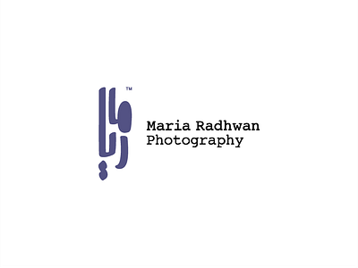 Maria Photography Typography Logo