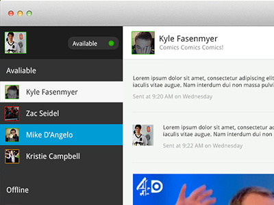 Gchat Mac App app google mac ui