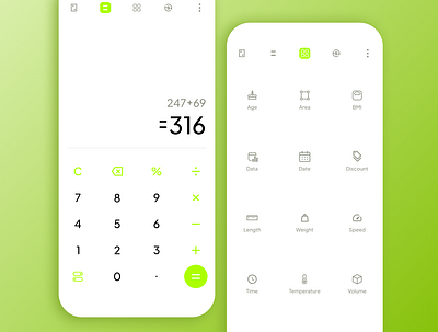 Calculator design ui