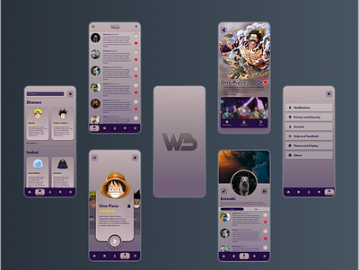 Weeb Zone design ui ux