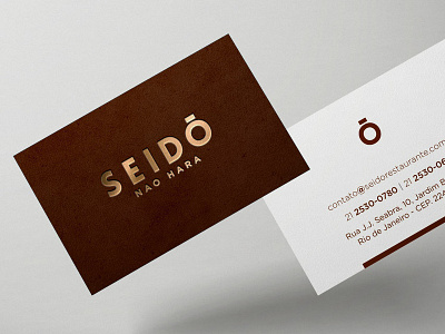 SEIDO brand branding brasil brazil business card design font japanese food logo look and feel minimal modern restaurant branding rio de janeiro type typography