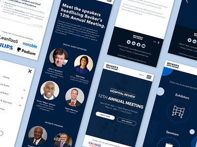 conference website ui design — Becker's Annual Meeting