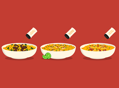 mac & cheese dish concept illustrations — Noodles & Co. brand identity digital art food art food illustration illustration