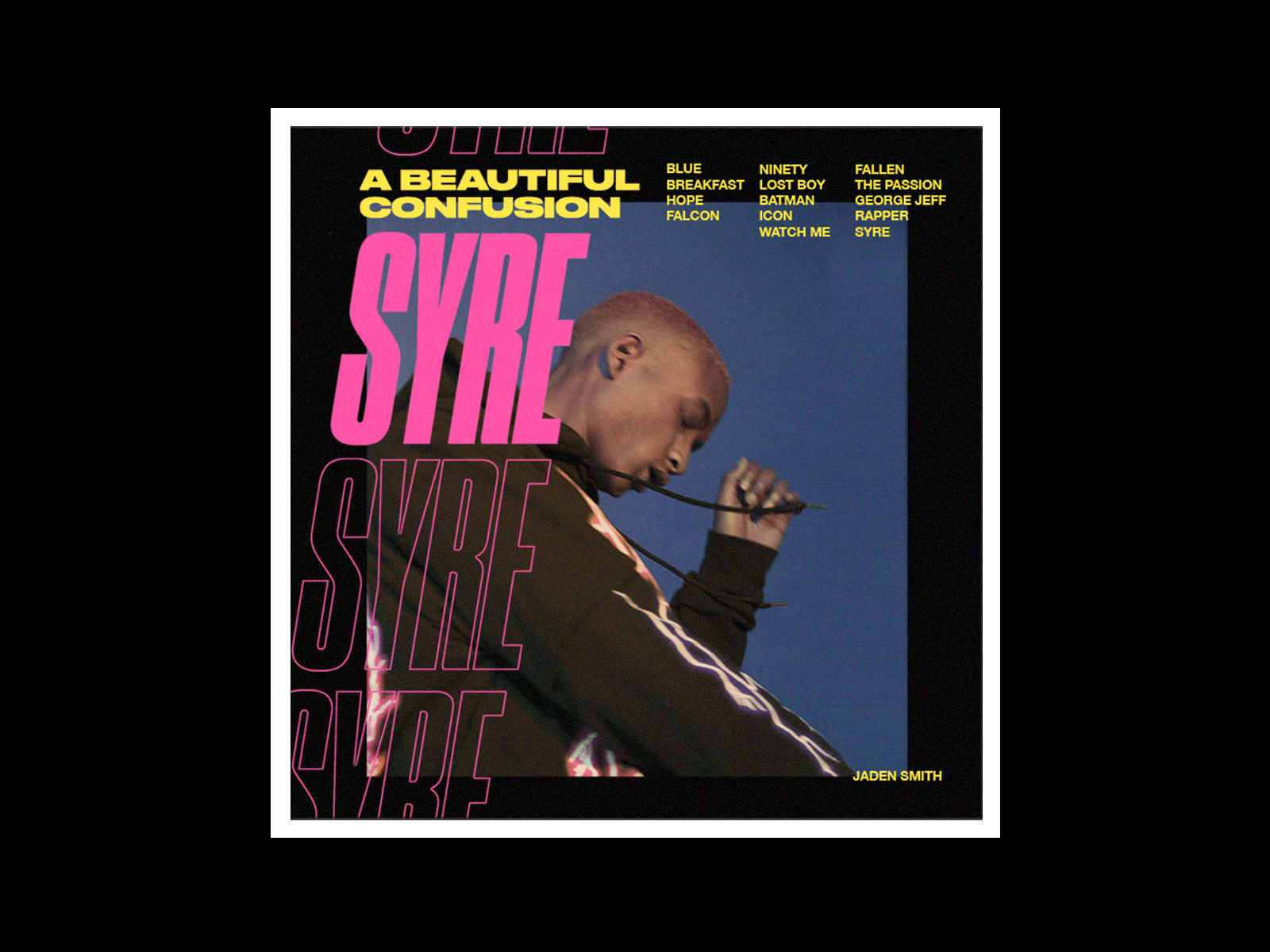 Jaden Smith | SYRE album art art direction poster typography