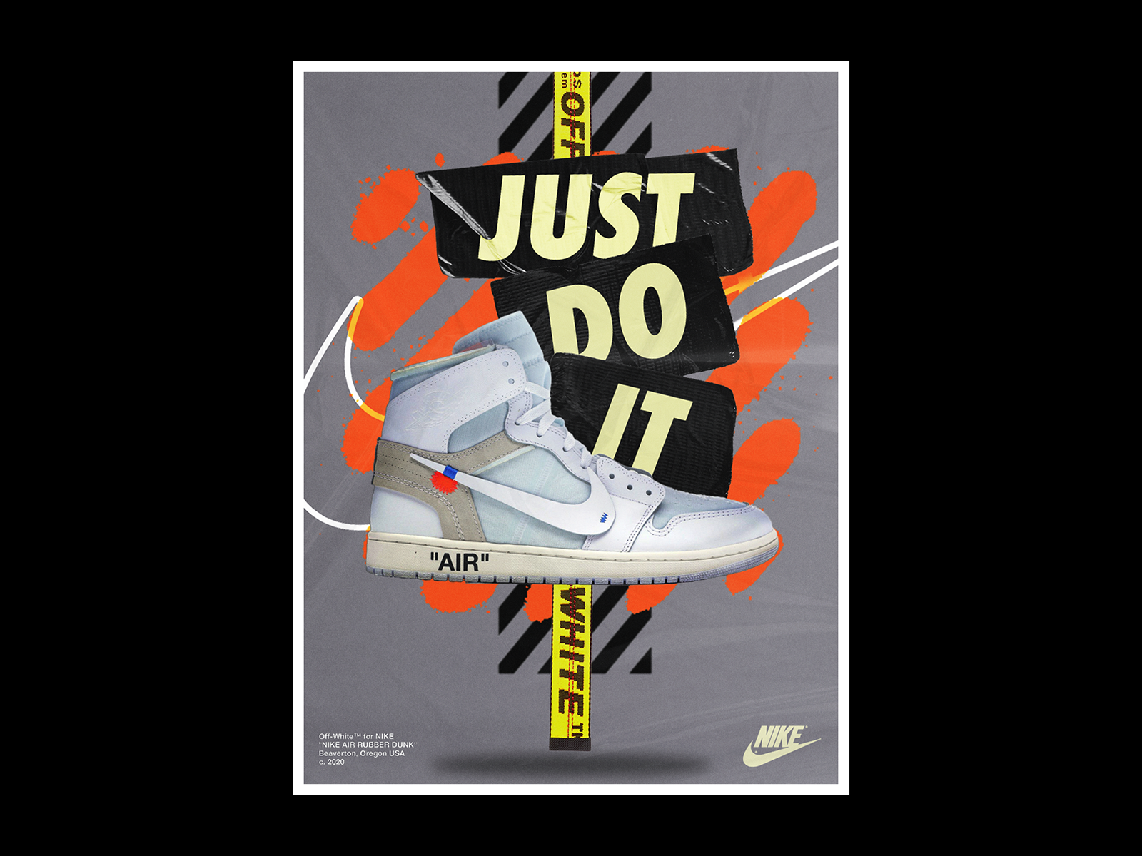nike off white poster