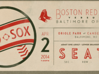 Red Sox Ticket by Joshua Hynes on Dribbble