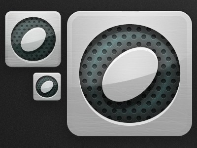 iPad Icon, Version 2 app grate icon ipad iphone metal speaker