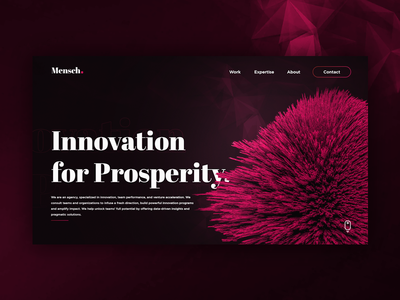 Mensch Landing Page